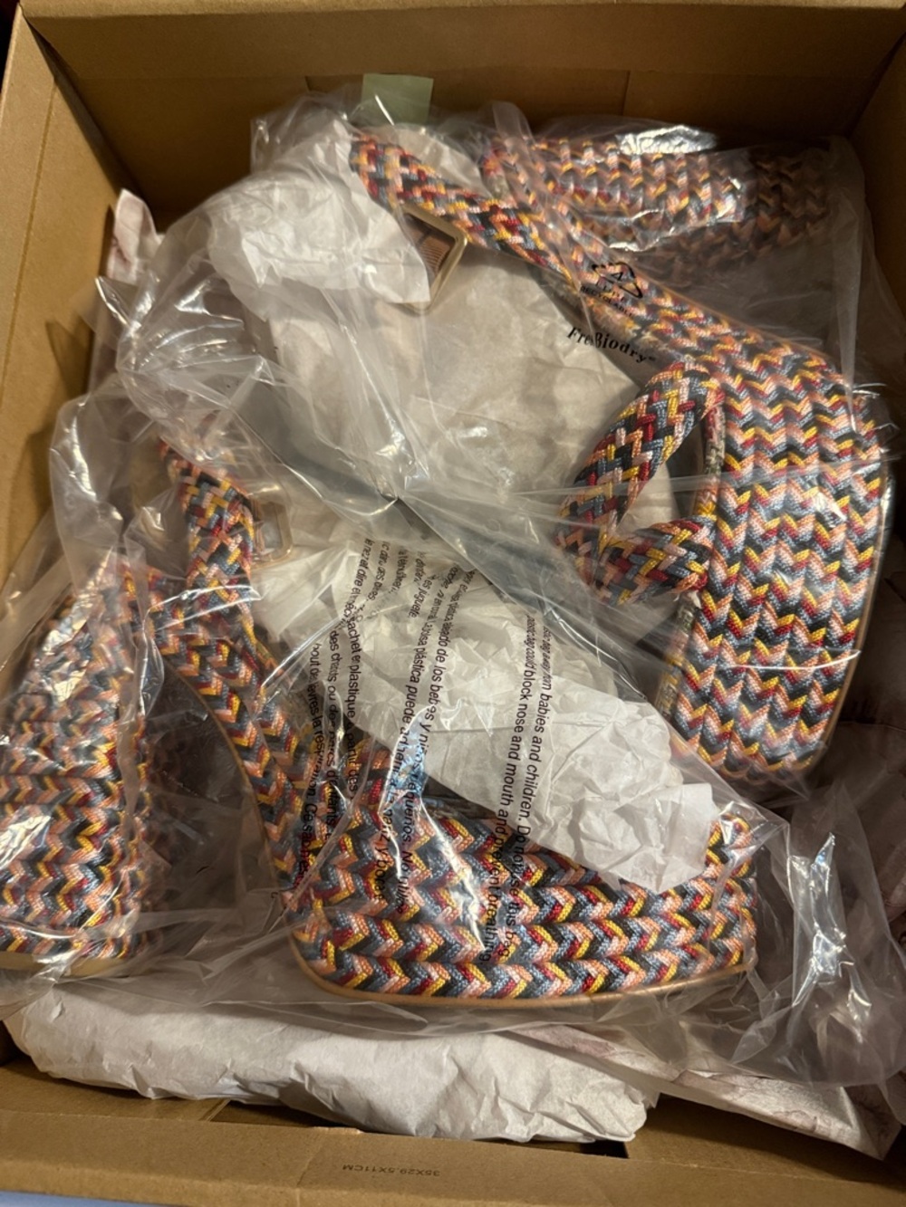 Jessica Simpson Multicolor Braided Platform Heels - Picture 7 of 9